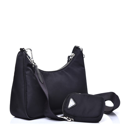 Prada Nylon Re-Edition 2005 Shoulder Bag Black 3 of 8