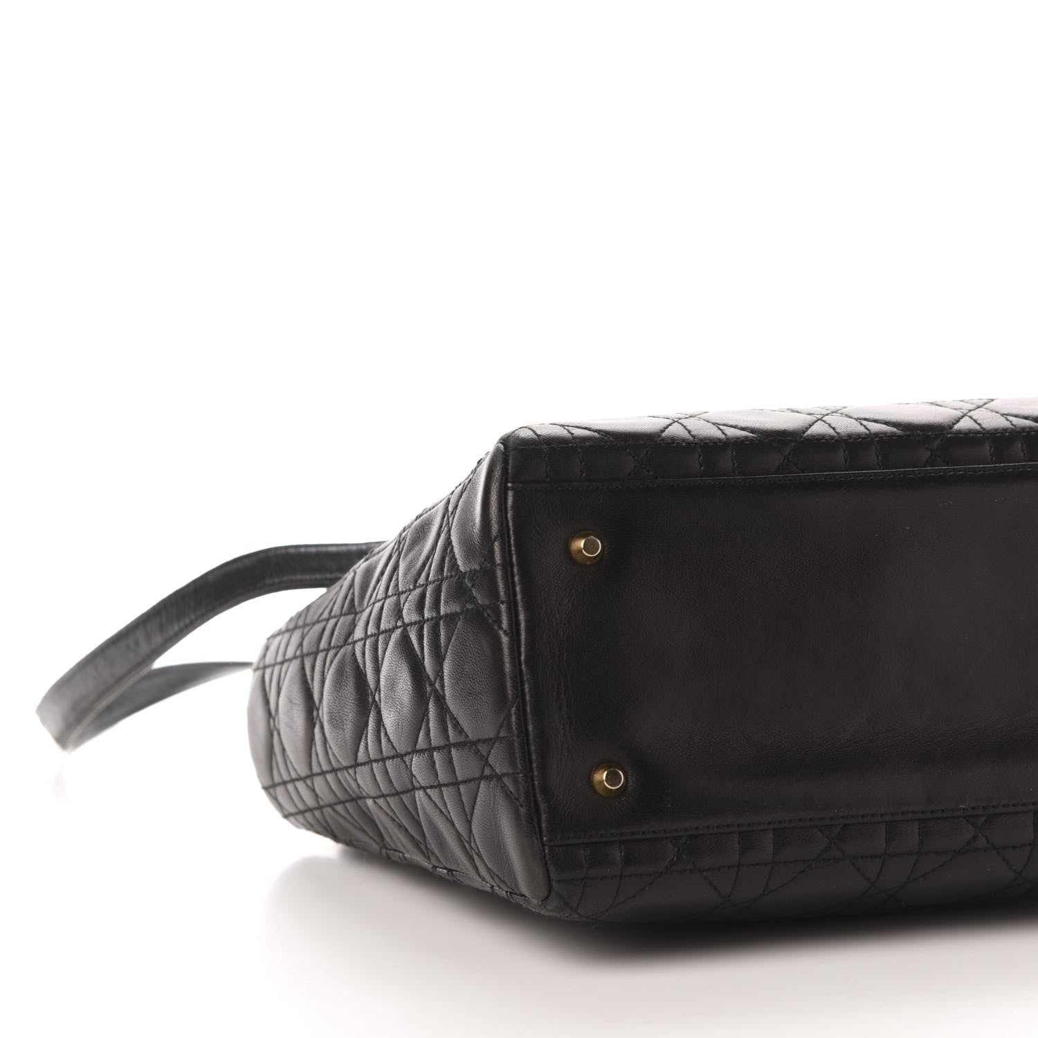 Christian Dior Lambskin Cannage Medium Lady Dior Black 8 of 10