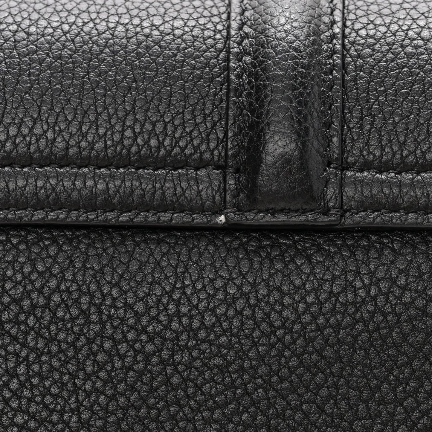Grained Calfskin Teen Soft 16 Shoulder Bag Black