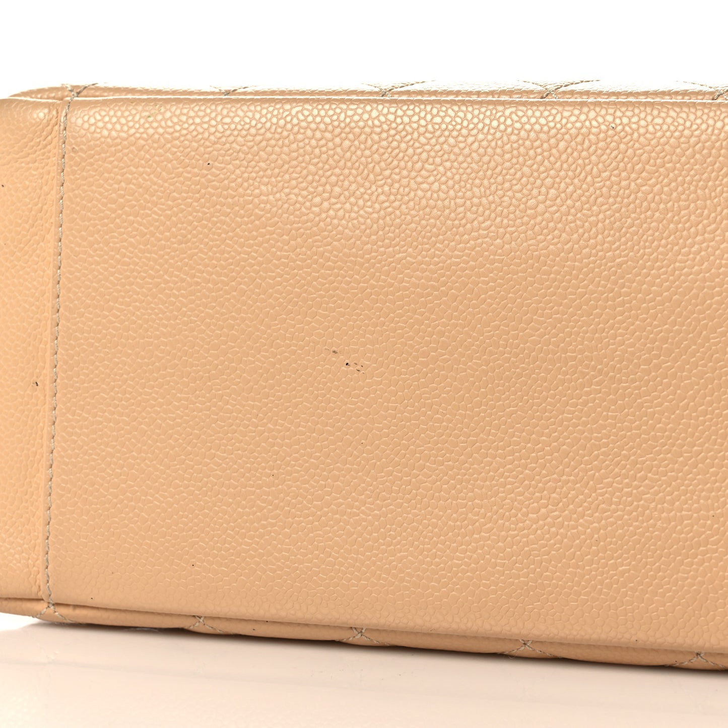 Caviar Quilted Grand Shopping Tote GST Beige