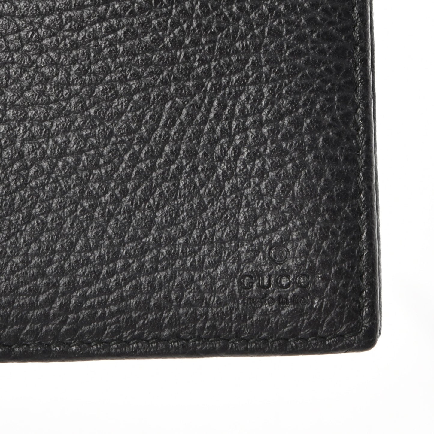 Dollar Calfskin Mini Swing Wallet Bag Black