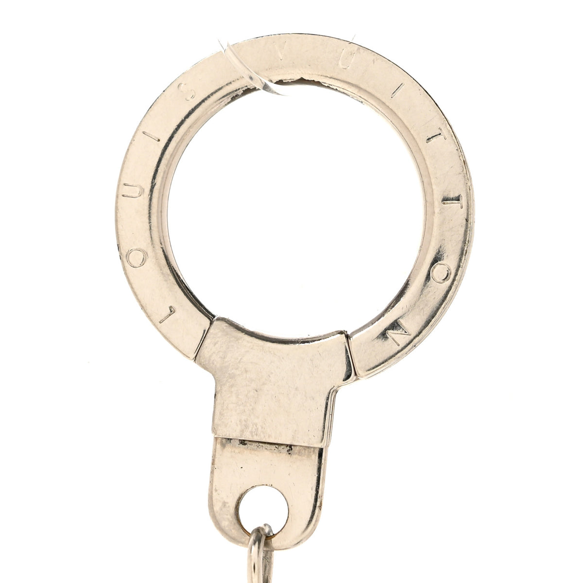 Louis Vuitton Mirror Ball Disco Key Holder Chain Ring Silver 4 of 4