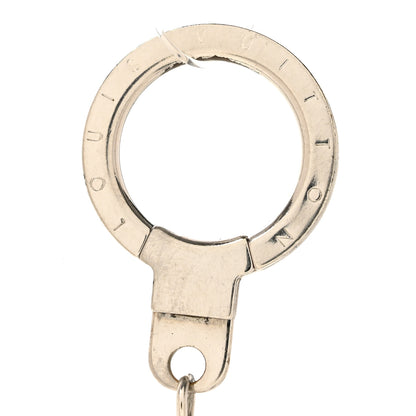 Louis Vuitton Mirror Ball Disco Key Holder Chain Ring Silver 4 of 4