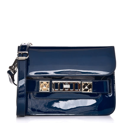 Proenza Schouler Patent Mini PS11 Classic Shoulder Bag Cadet Blue 1 of 13