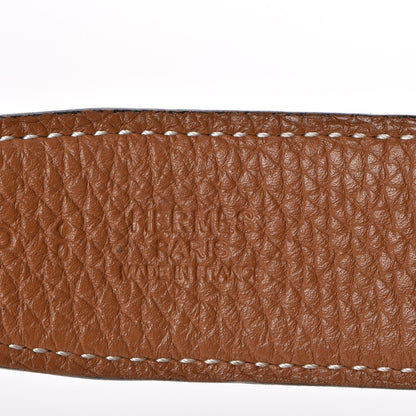 Hermes Box Togo 32mm H Belt 80 Black Gold 10 of 13
