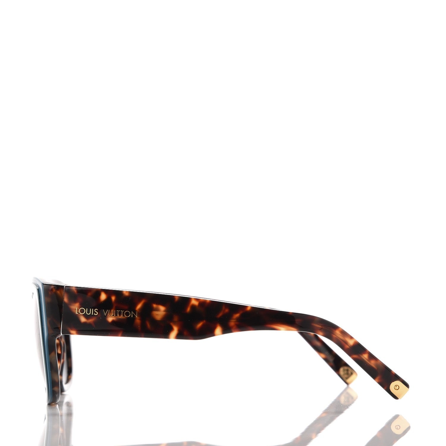 Louis Vuitton Tortoise Aster Sunglasses Z0617W Blue 3 of 7