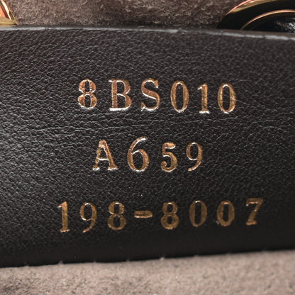 Fendi Vitello Liberty F is Fendi Bi-Color FF 1974 Embossed Mini Mon Tresor Bucket Bag Maya Black 7 of 11