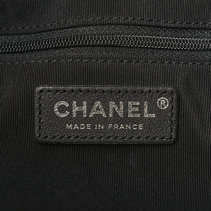 Chanel Calfskin Quilted Ultra Pocket Shopping Tote Black 6 of 8