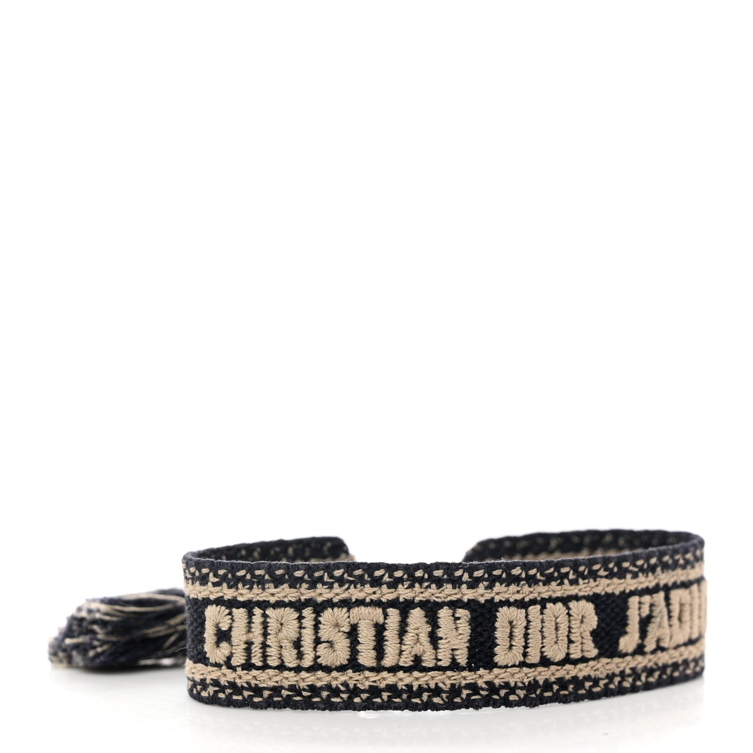 Christian Dior Woven Cotton J'Adior Friendship Bracelet Set Navy 4 of 4