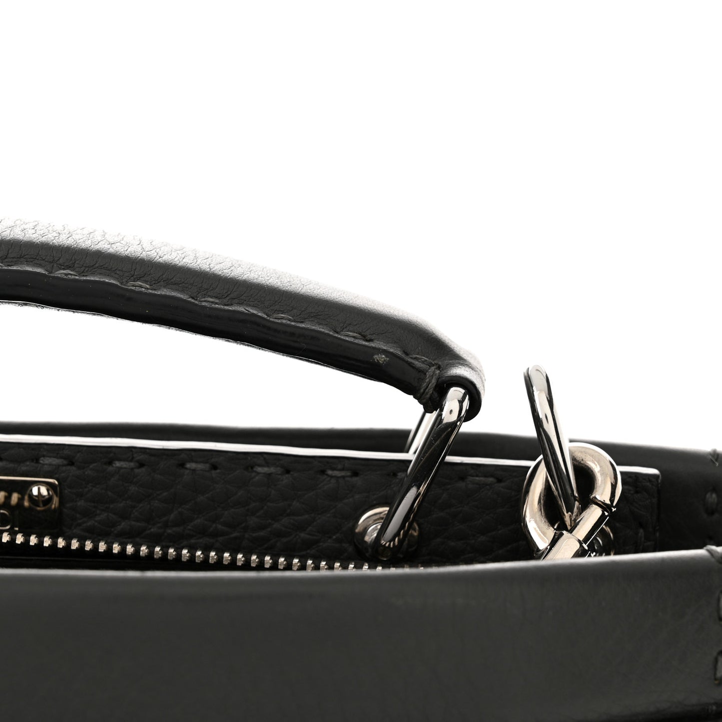 Cuoio Romano Selleria Mini Peekaboo Iconic Fit Satchel Asfalto Multicolor
