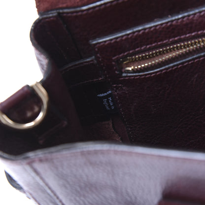 Mulberry Natural Leather Cara Delevigne Convertible Satchel Oxblood 8 of 10
