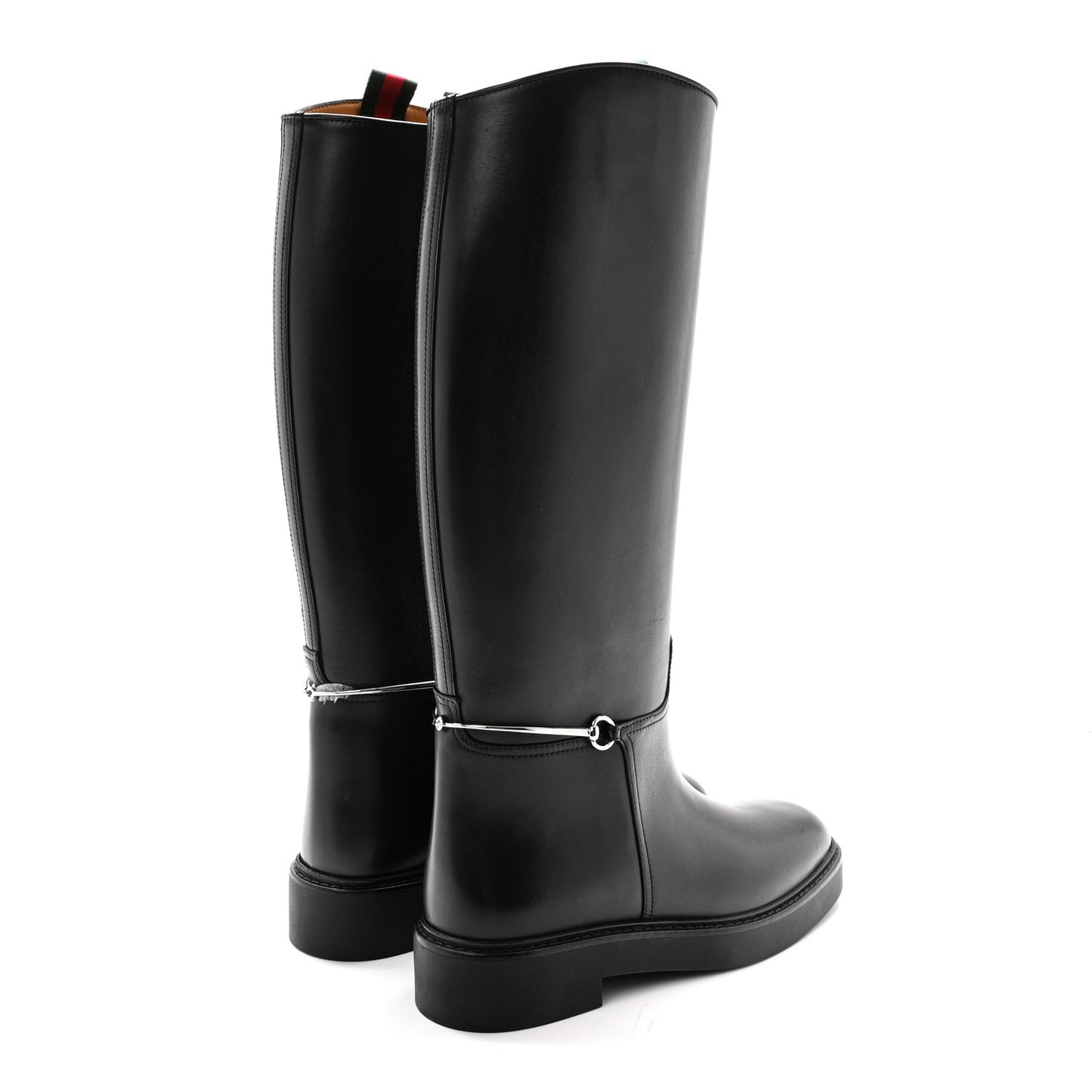 Marot Lux Michelangelo Slim Horsebit Riding Boots 37.5 Black