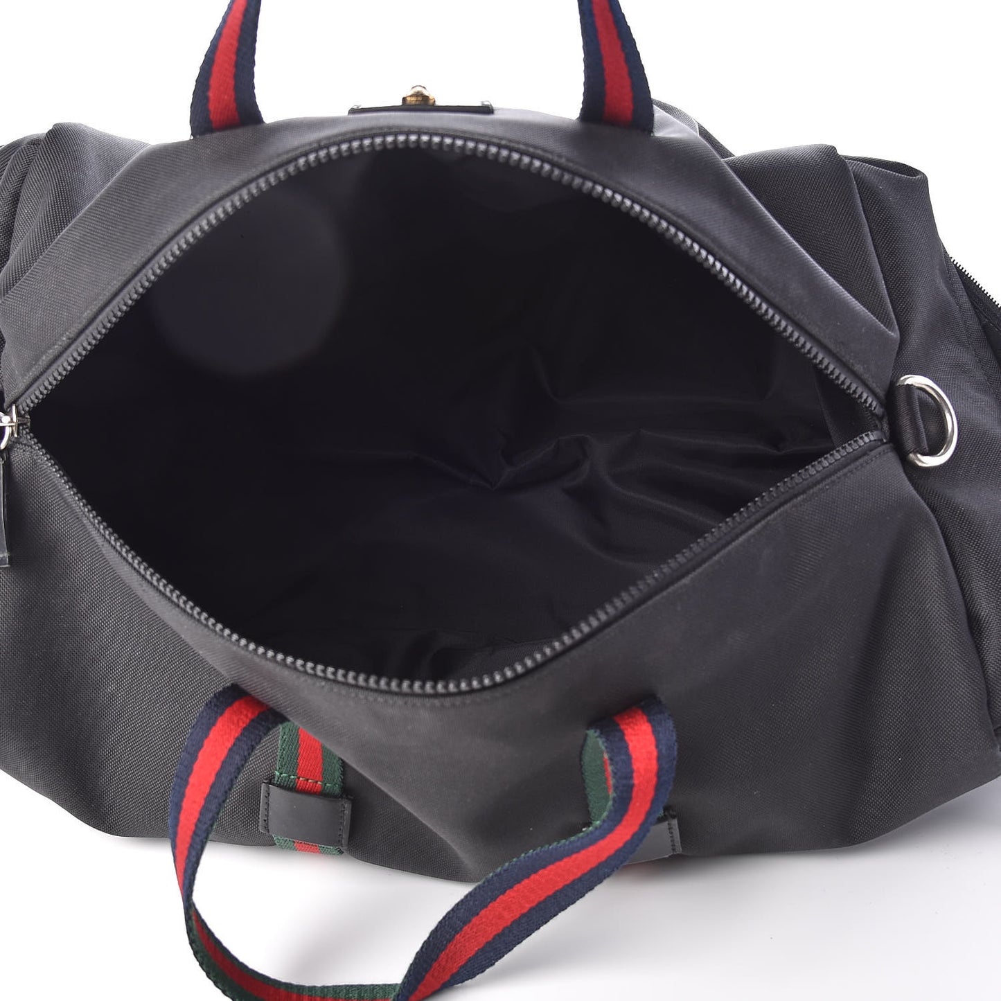 Technical Canvas Web Duffle Bag Black