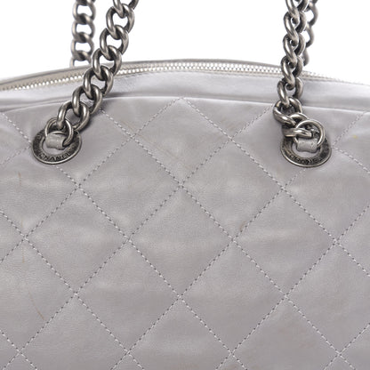 Chanel Calfskin Quilted Country Chic Bowler Grey 13 of 13