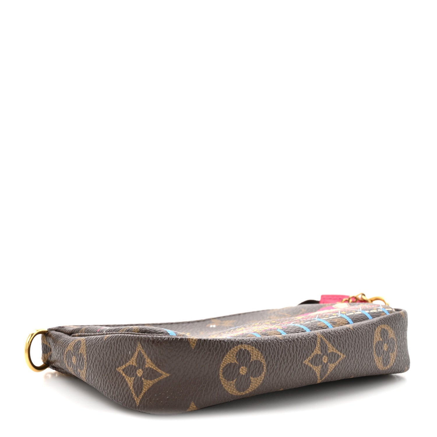 Louis Vuitton Monogram 2020 Christmas Animation Roller Coaster Mini Pochette Accessories Pivoine 4 of 10