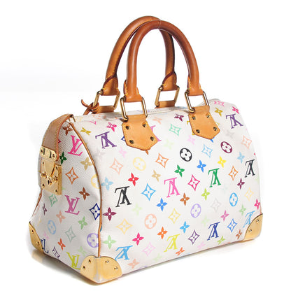 Louis Vuitton Monogram Multicolor Speedy 30 White 3 of 7