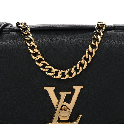 Louis Vuitton Grained Calfskin Lockme Oxford Black 7 of 10