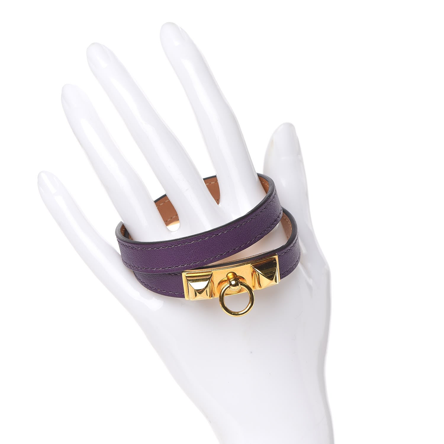Hermes Swift Rivale Double Tour Bracelet M Ultraviolet 2 of 7