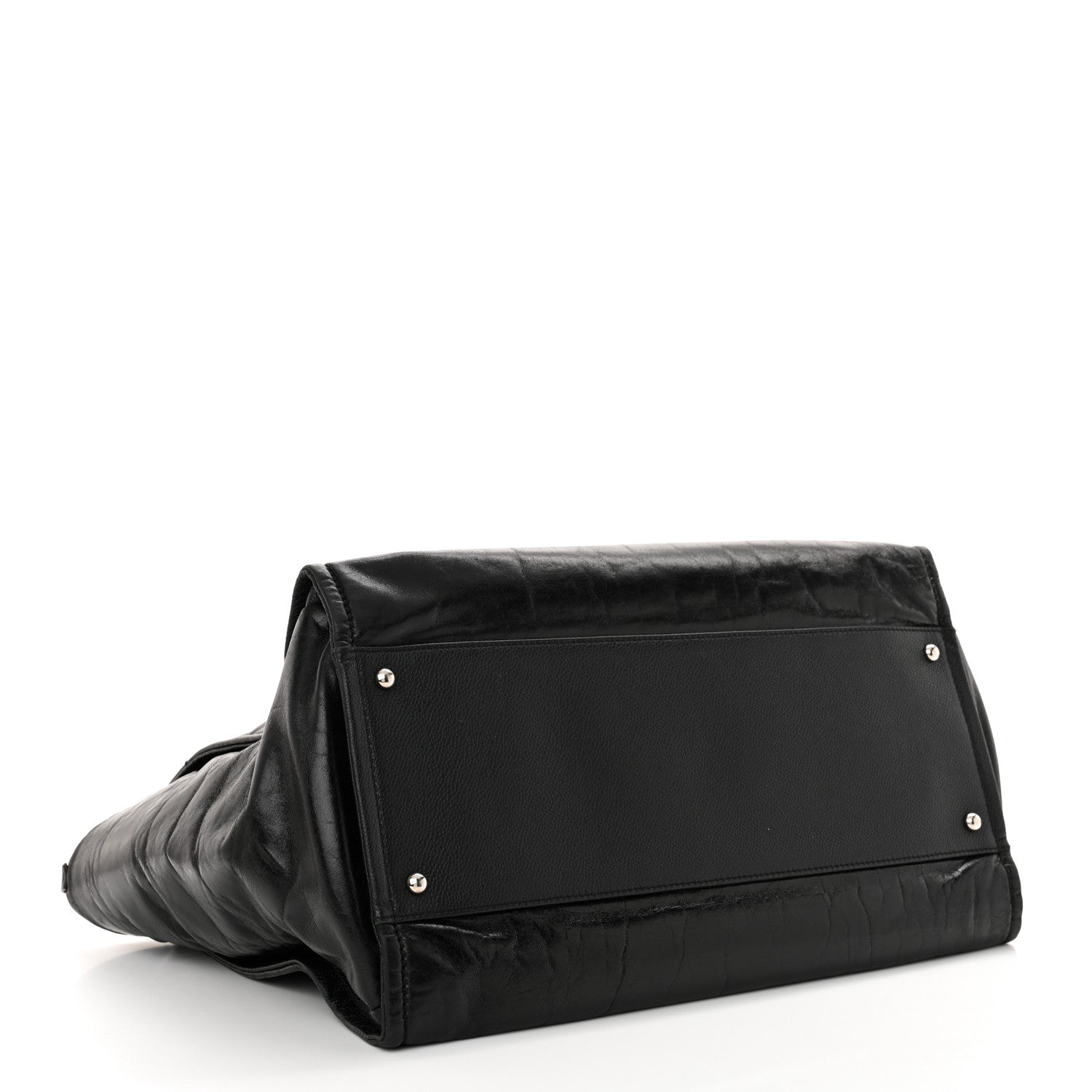 Chanel Glazed Calfskin Medium Deauville Tote Black 4 of 15