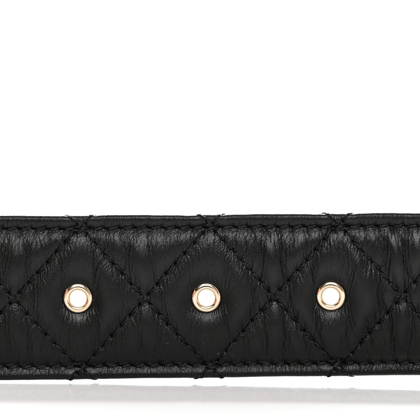 Lambskin Quilted CC Chain Belt 80 32 Black