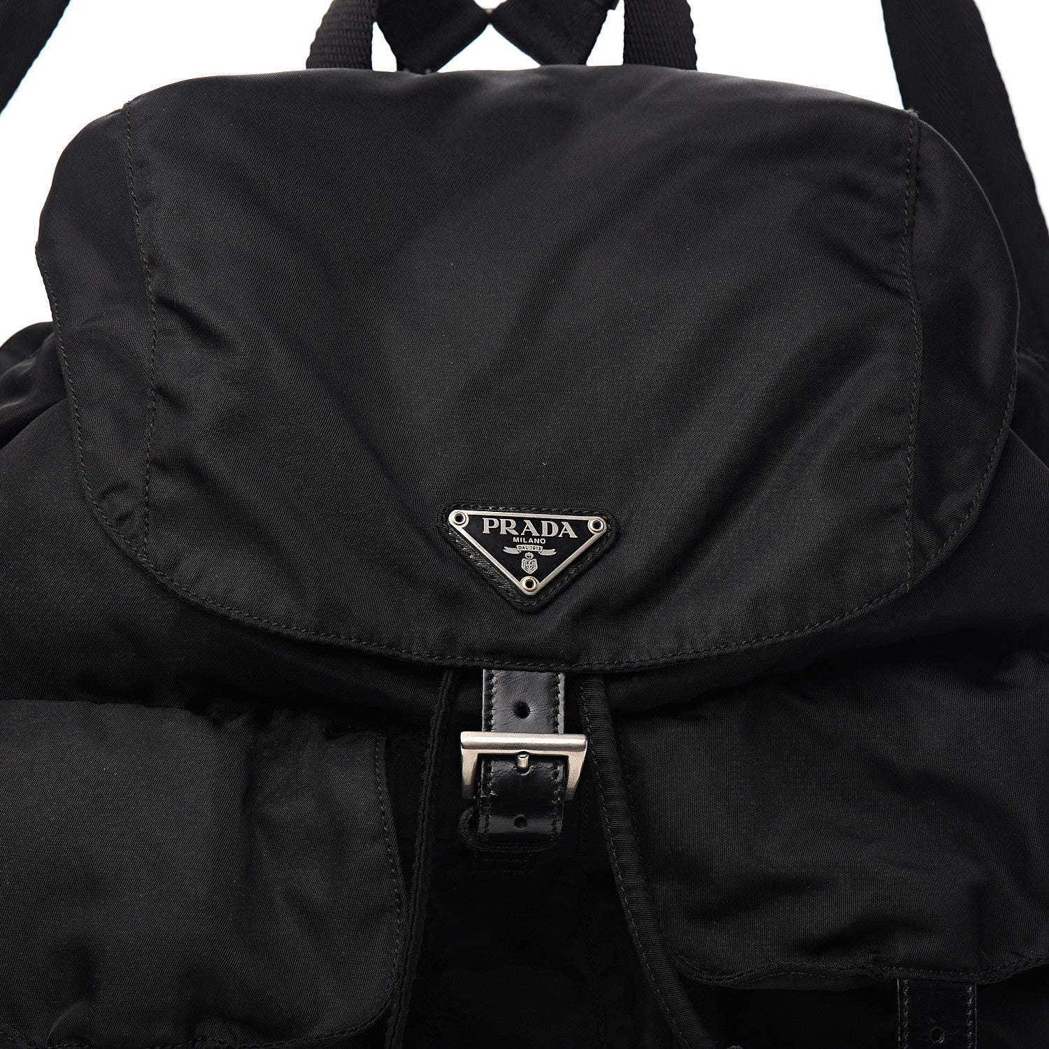 Prada Nylon Vela Medium Backpack Black 9 of 9