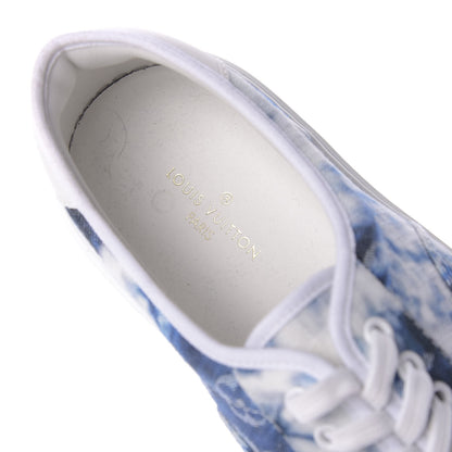 Louis Vuitton Denim Monogram Trocadero Tie Dye Sneakers 8.5 Marine 9 of 10