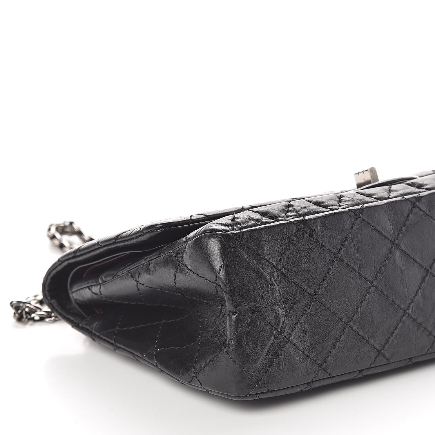 Chanel Aged Calfskin Quilted 2.55 Reissue 225 Flap Black 9 of 10