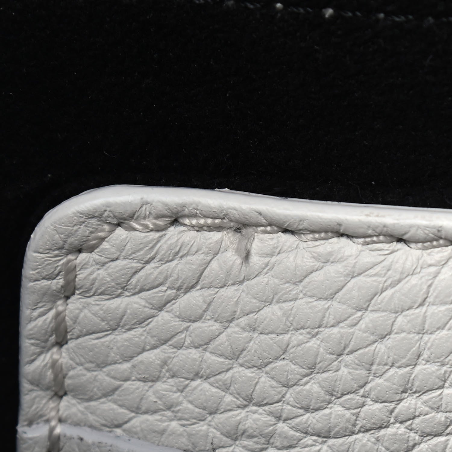 Burberry Grainy Calfskin Embossed Small Messenger White 7 of 13