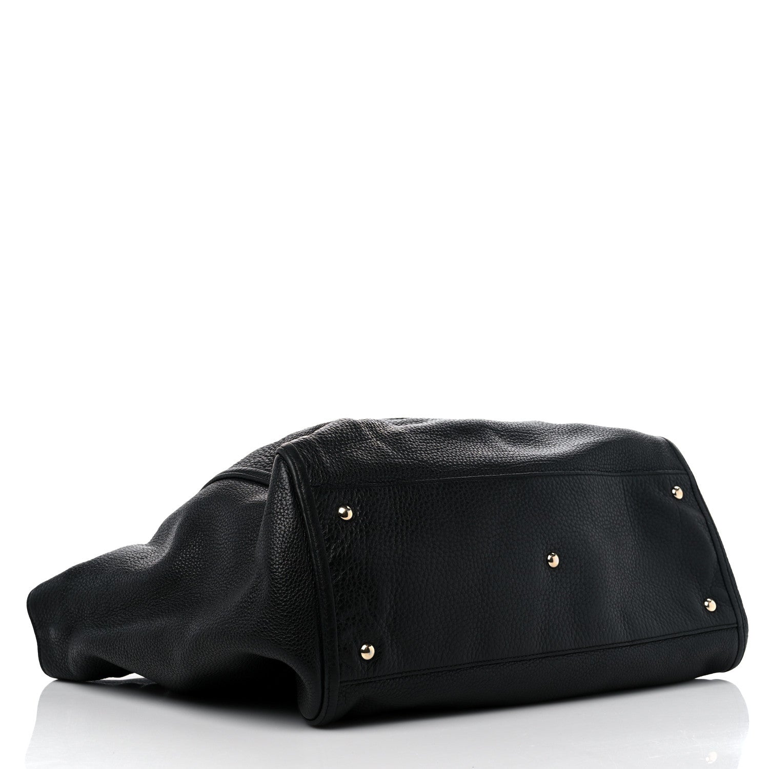 Gucci Pebbled Calfskin Large Soho Shoulder Bag Black 4 of 15