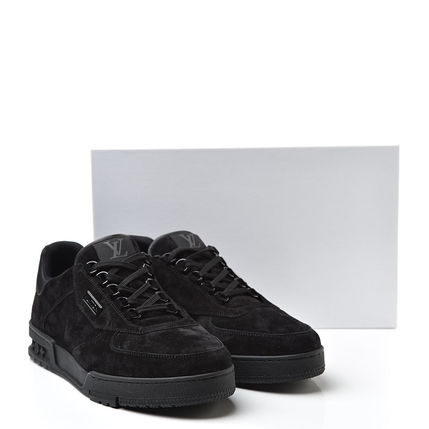 Suede Uniform Sneakers 9.5 Black