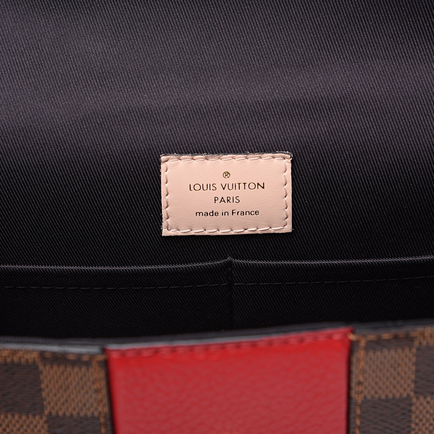 Louis Vuitton Damier Ebene Bond Street BB Scarlet 5 of 8