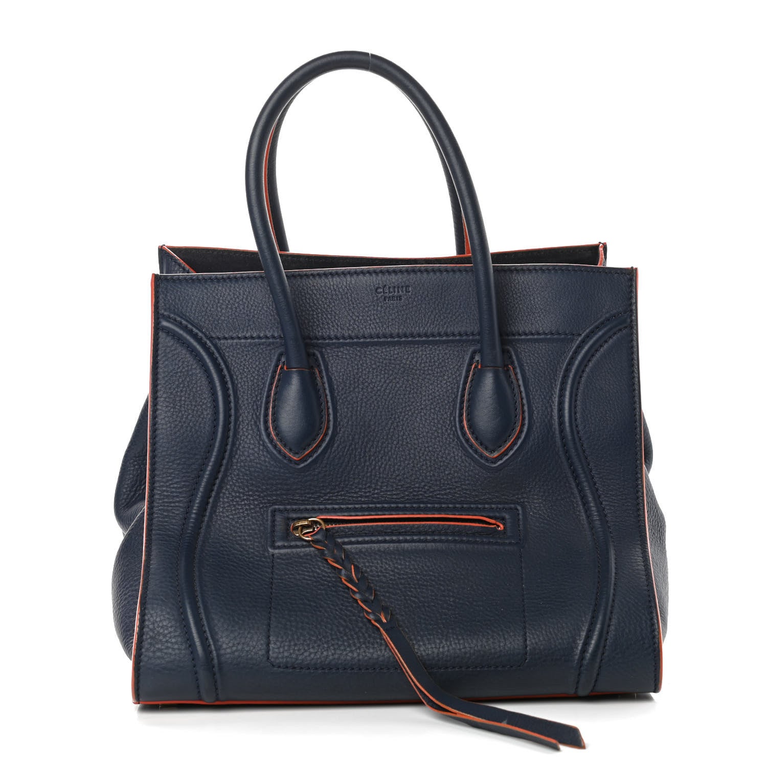 Celine Supple Calfskin Medium Phantom Luggage Midnight 1 of 9