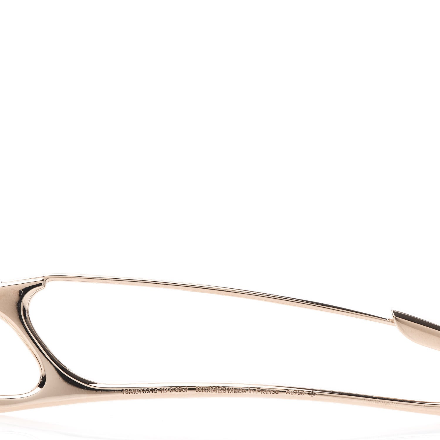 Hermes 18K Rose Gold Diamond Chaine d'Ancre Punk Brooch Pin 4 of 5