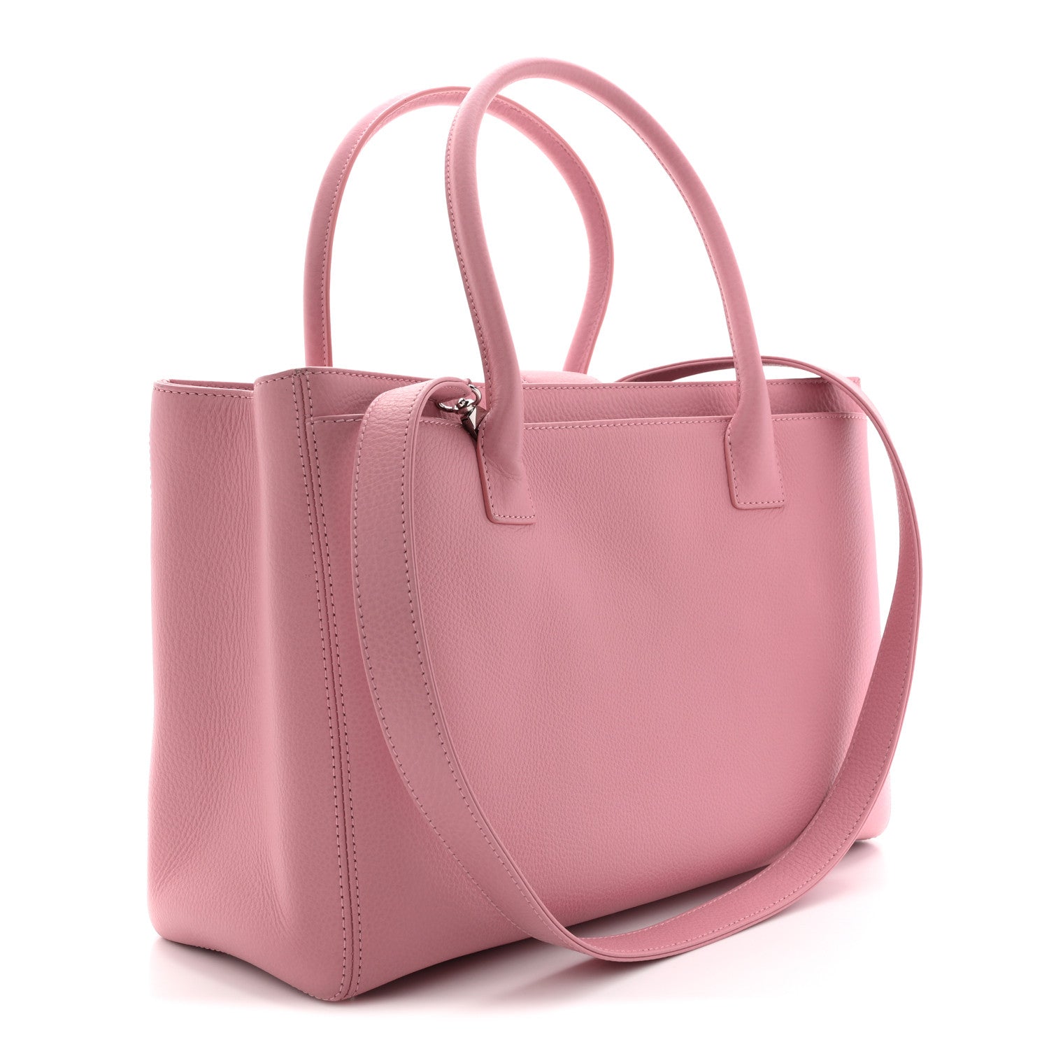 Chanel Calfskin Cerf Executive Shopper Pink 5 of 13