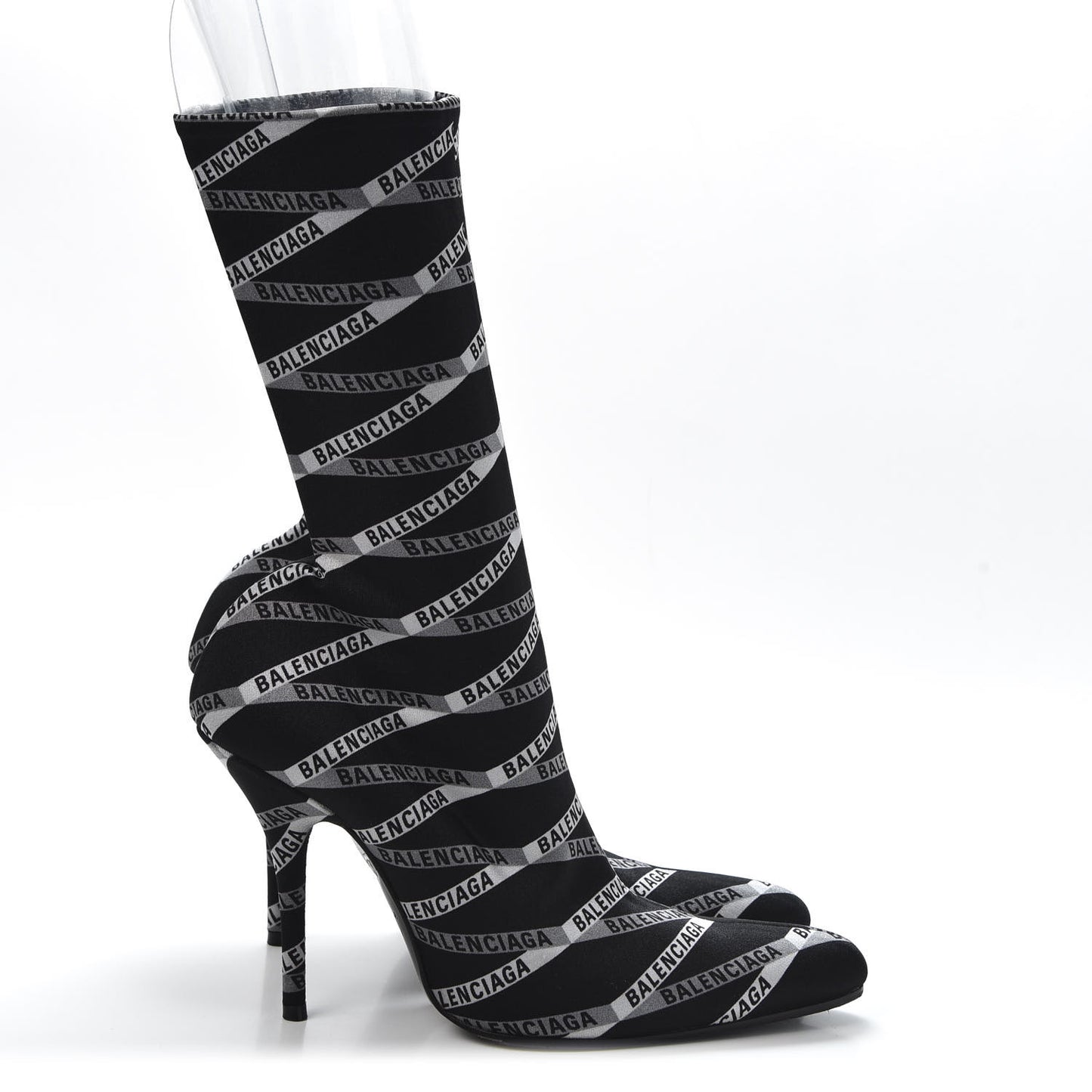 Spandex Losange Monogram 110mm Booties 39 Gris Black