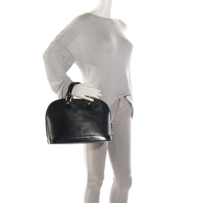 Louis Vuitton Epi Alma PM Black 3 of 10