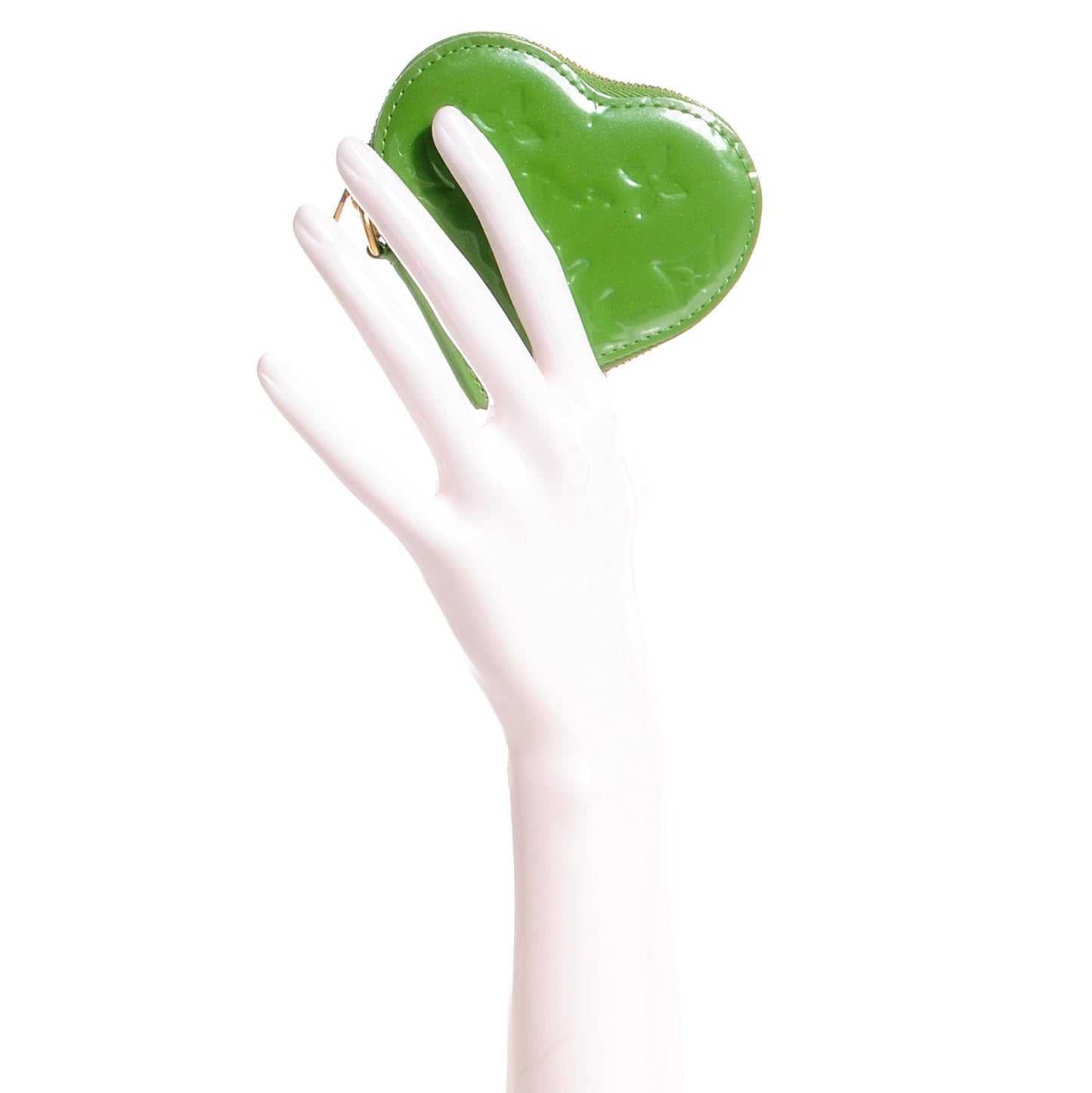 Vernis Heart Coin Purse Vert Tonic