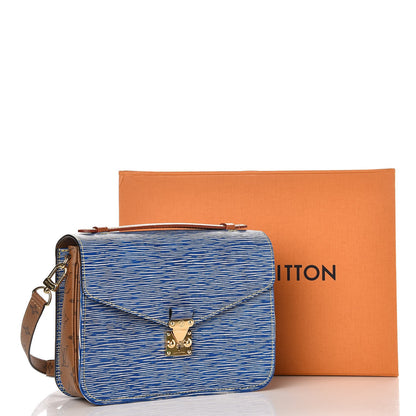 Louis Vuitton Epi Reverse Monogram Pochette Metis Denim Light 7 of 7