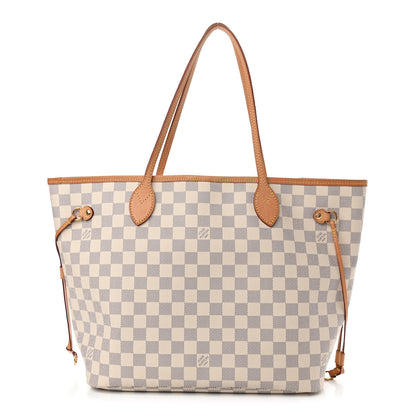 Louis Vuitton Damier Azur Neo Neverfull MM Rose Ballerine 1 of 9