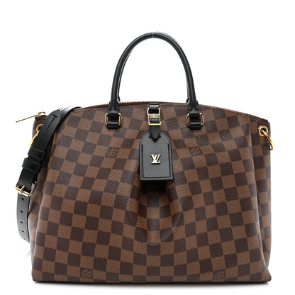 Louis Vuitton Damier Ebene Odeon Tote MM Black 1 of 9