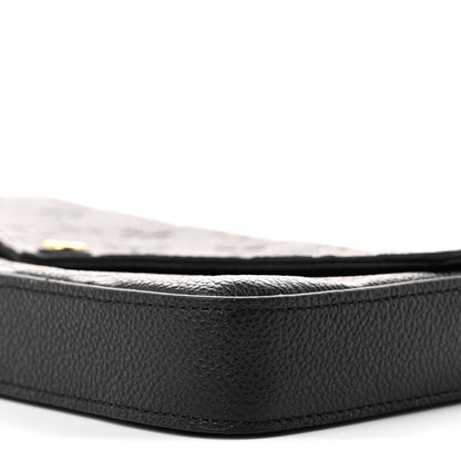 Louis Vuitton Empreinte Pochette Felicie Chain Wallet Black 10 of 11