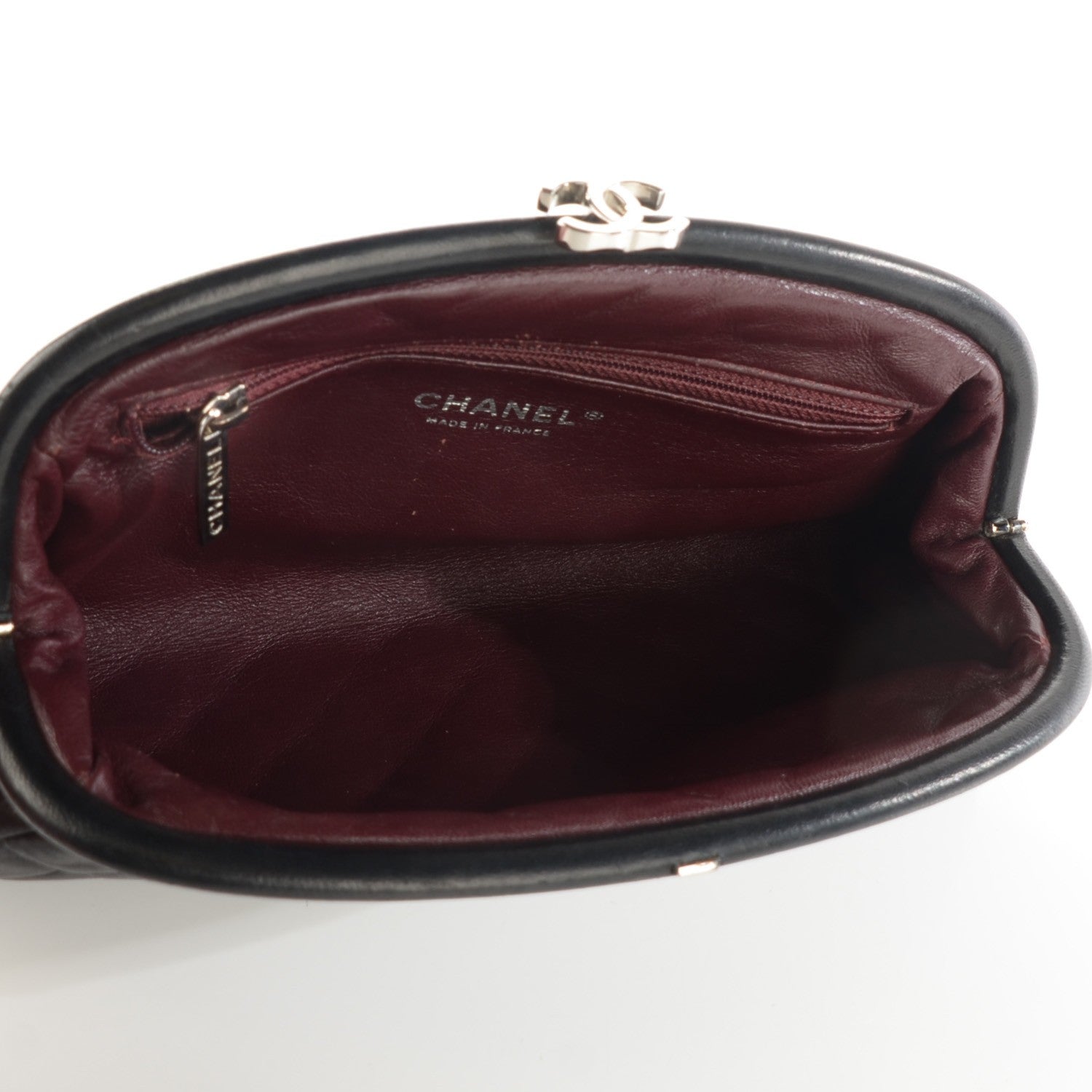 Chanel Lambskin Quilted Timeless Clutch Black 7 of 7