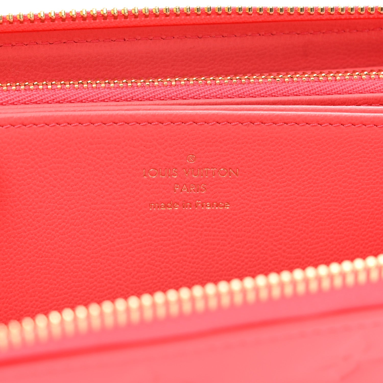 Louis Vuitton Lambskin Embossed Monogram Coussin Zippy Wallet Pink 6 of 6
