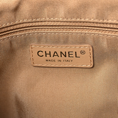 Chanel Caviar Quilted Rolled Up Tote Beige 6 of 10
