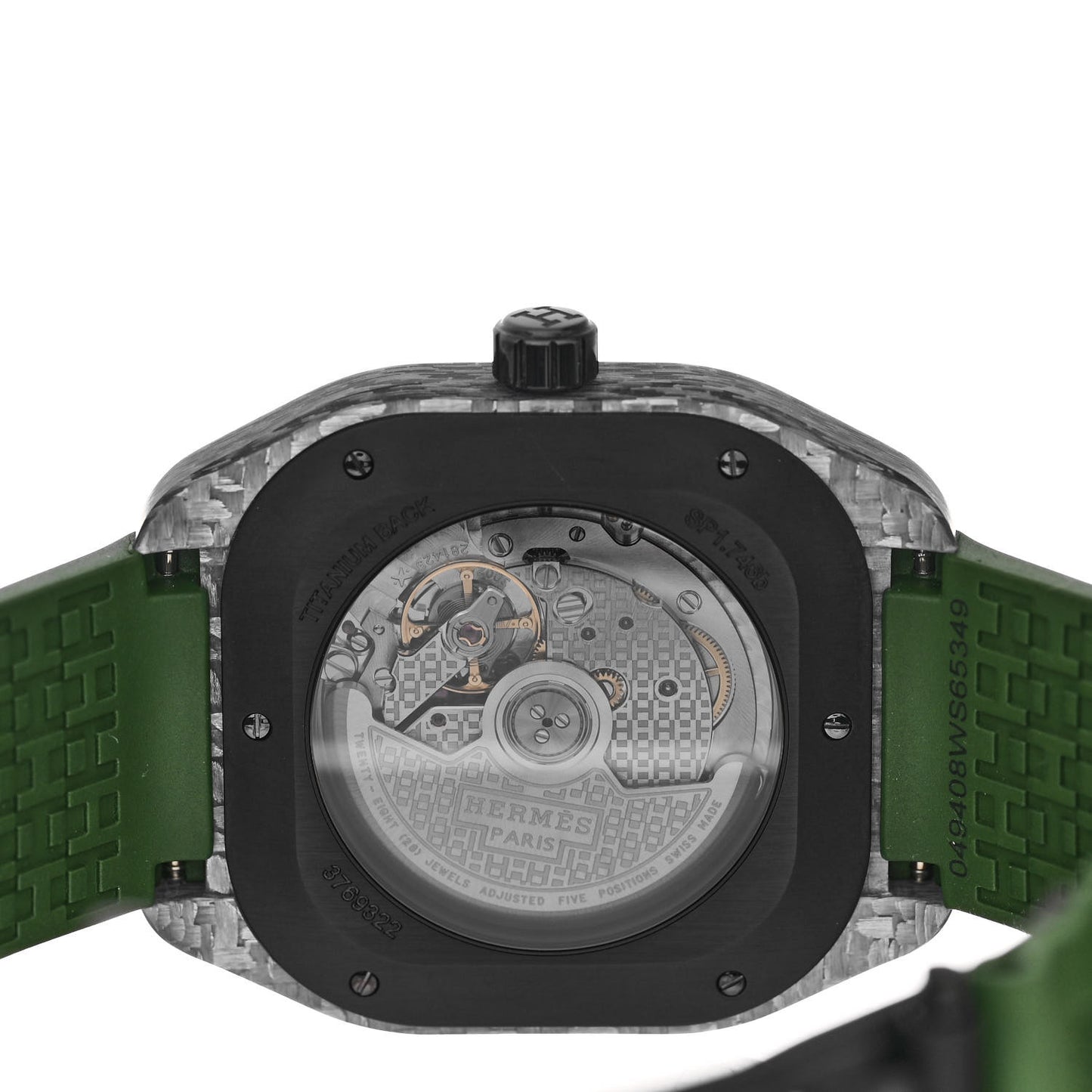 Glass Fiber Ceramic Rubber 39mm H08 Automatic Watch Vert