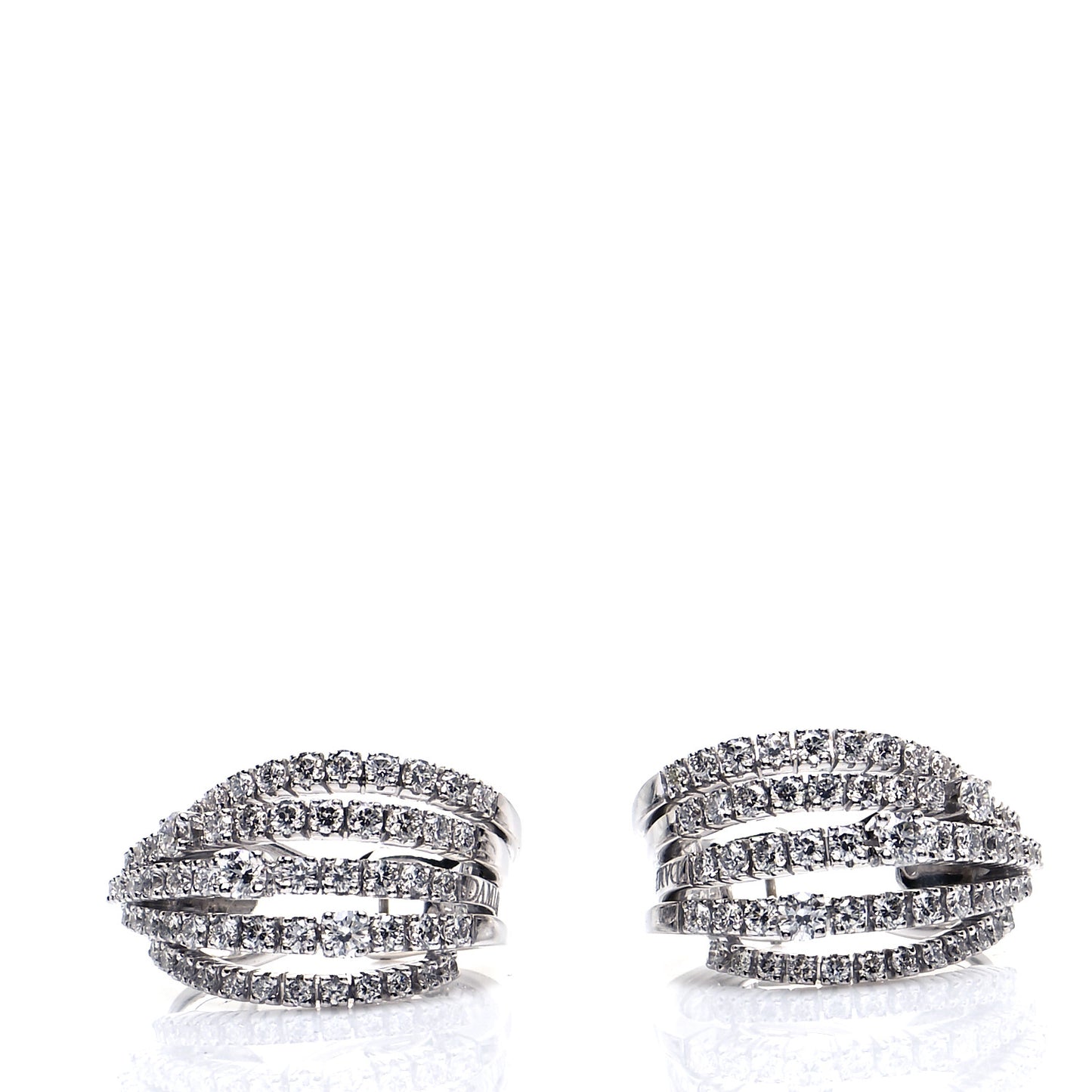 18K White Gold Diamond Notte Di San Lorenzo Earrings