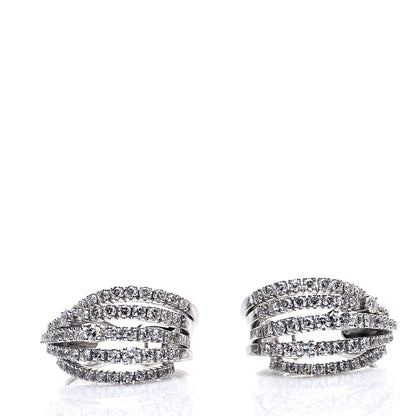 Damiani 18K White Gold Diamond Notte Di San Lorenzo Earrings 3 of 6