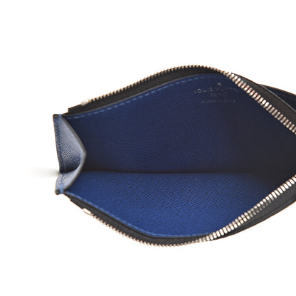 Louis Vuitton Monogram Taiga Coin Card Holder Cobalt 5 of 7