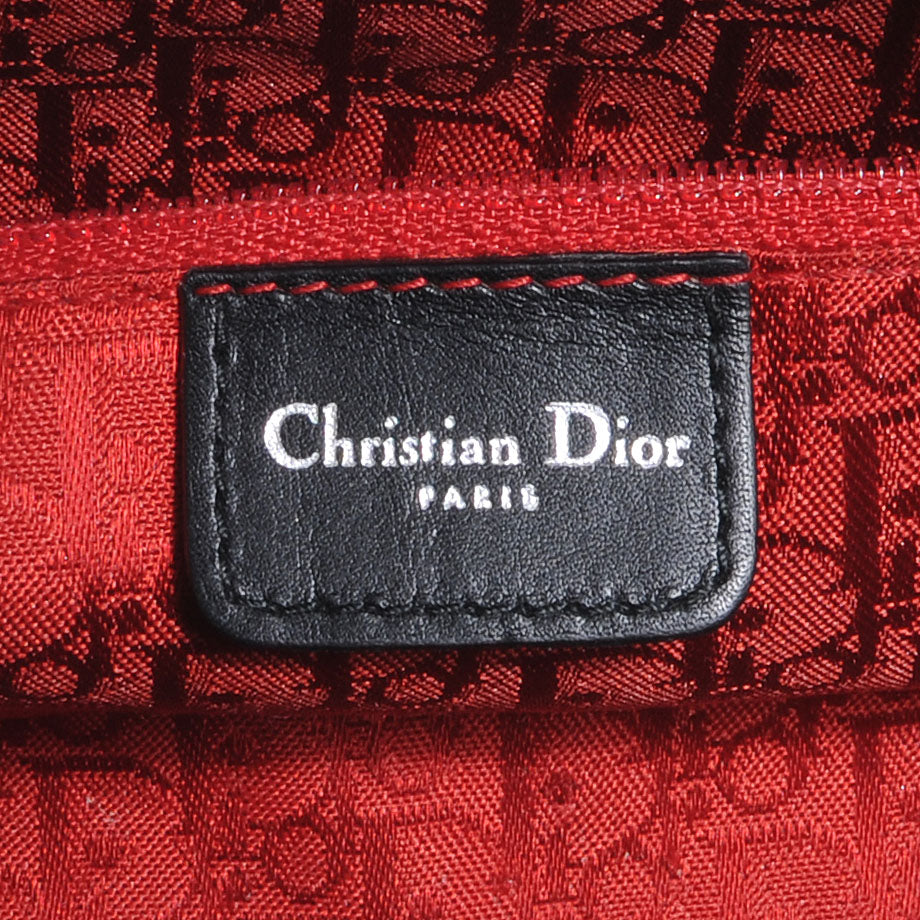 Christian Dior Calfskin Cannage Soft Lady Dior East West Black 6 of 7
