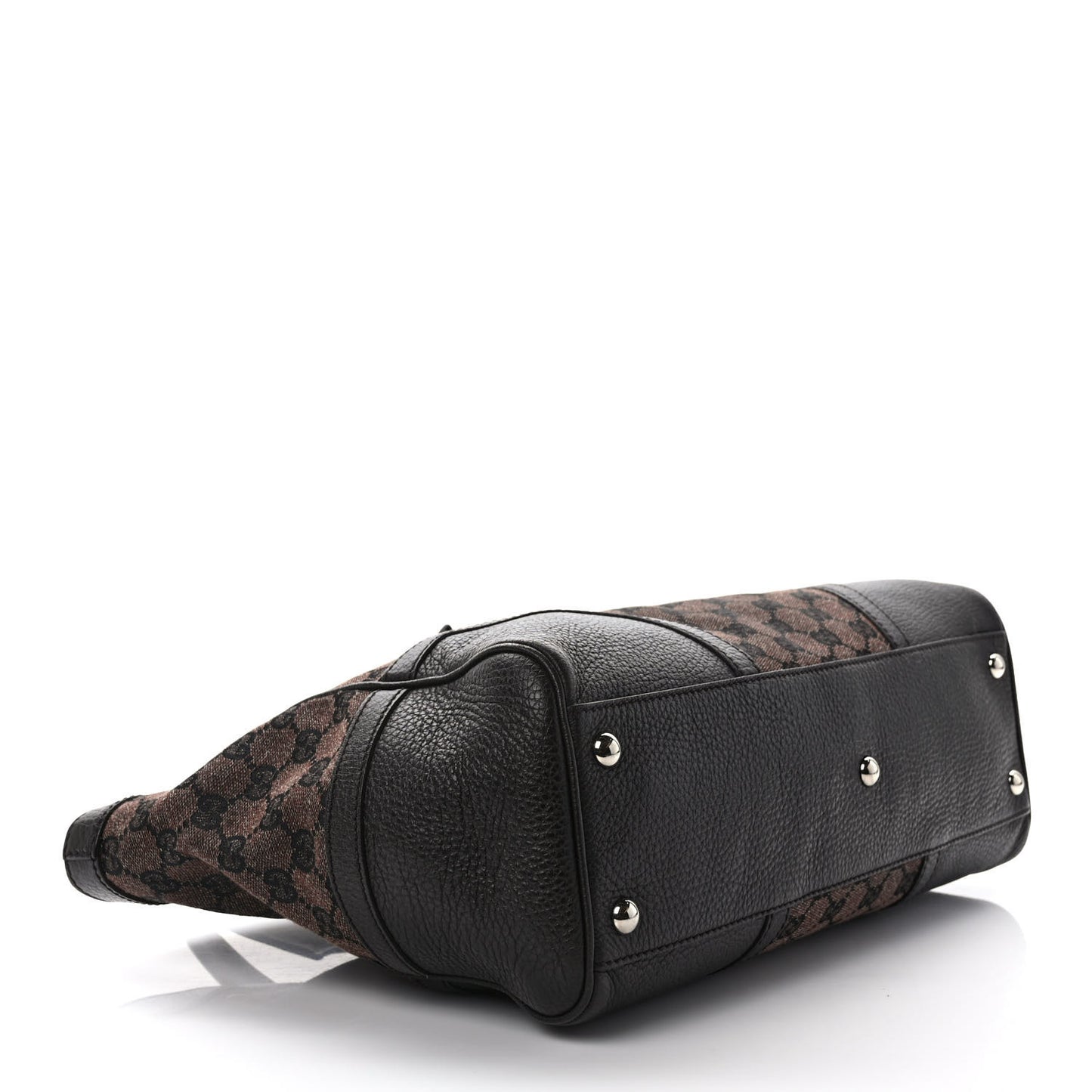 GG Monogram Small Tote Dark Brown